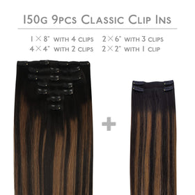 Détail des clips des extensions capillaires Wennalife