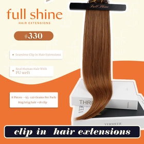 Détail des clips des extensions de cheveux Full Shine