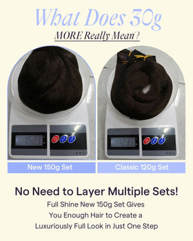 Détail des clips des extensions de cheveux Full Shine