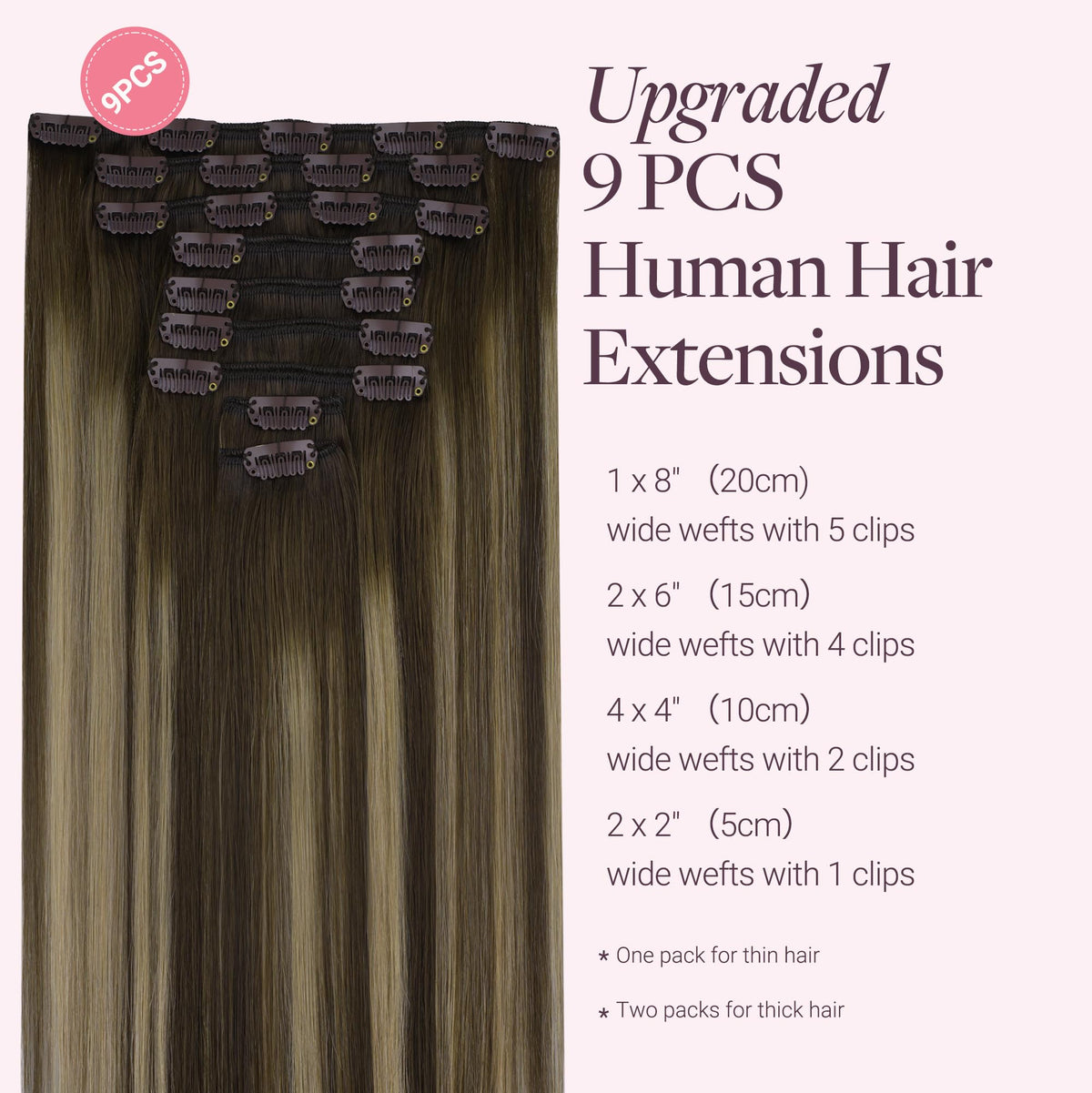 Détail des clips des extensions de cheveux GOO GOO, confort et sécurité