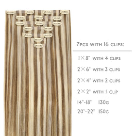 Détail des clips des extensions de cheveux Wennalife