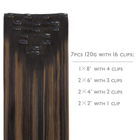 Détail des clips des extensions de cheveux Wennalife