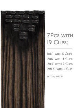 Détail des clips des extensions de cheveux Wennalife