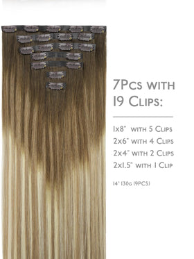 Détail des clips des extensions de cheveux Wennalife