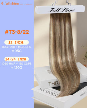 Détail des clips des extensions Full Shine