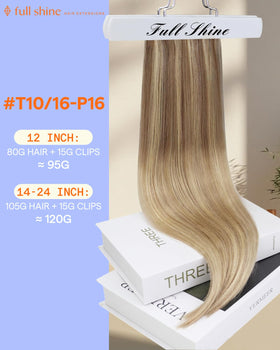 Détail des clips des extensions Full Shine pour un maintien confortable