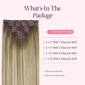 Détail des clips des extensions GOO GOO en cheveux humains