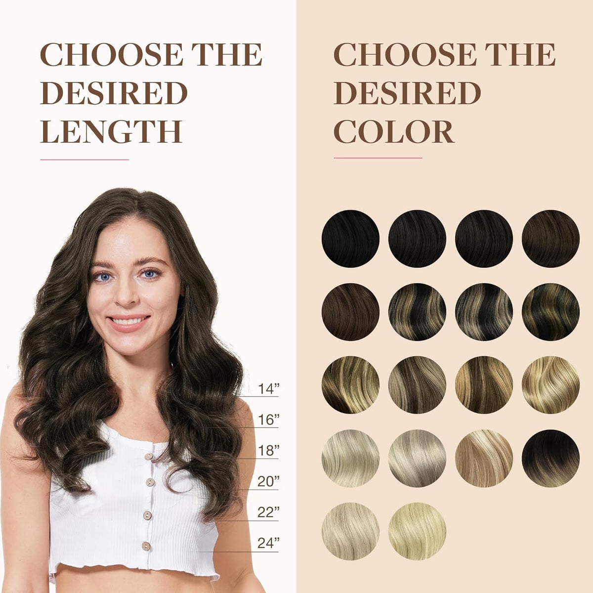 Détail des clips des extensions GOO GOO, légers et discrets