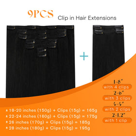 Détail des clips en acier inoxydable des extensions Sunny Hair