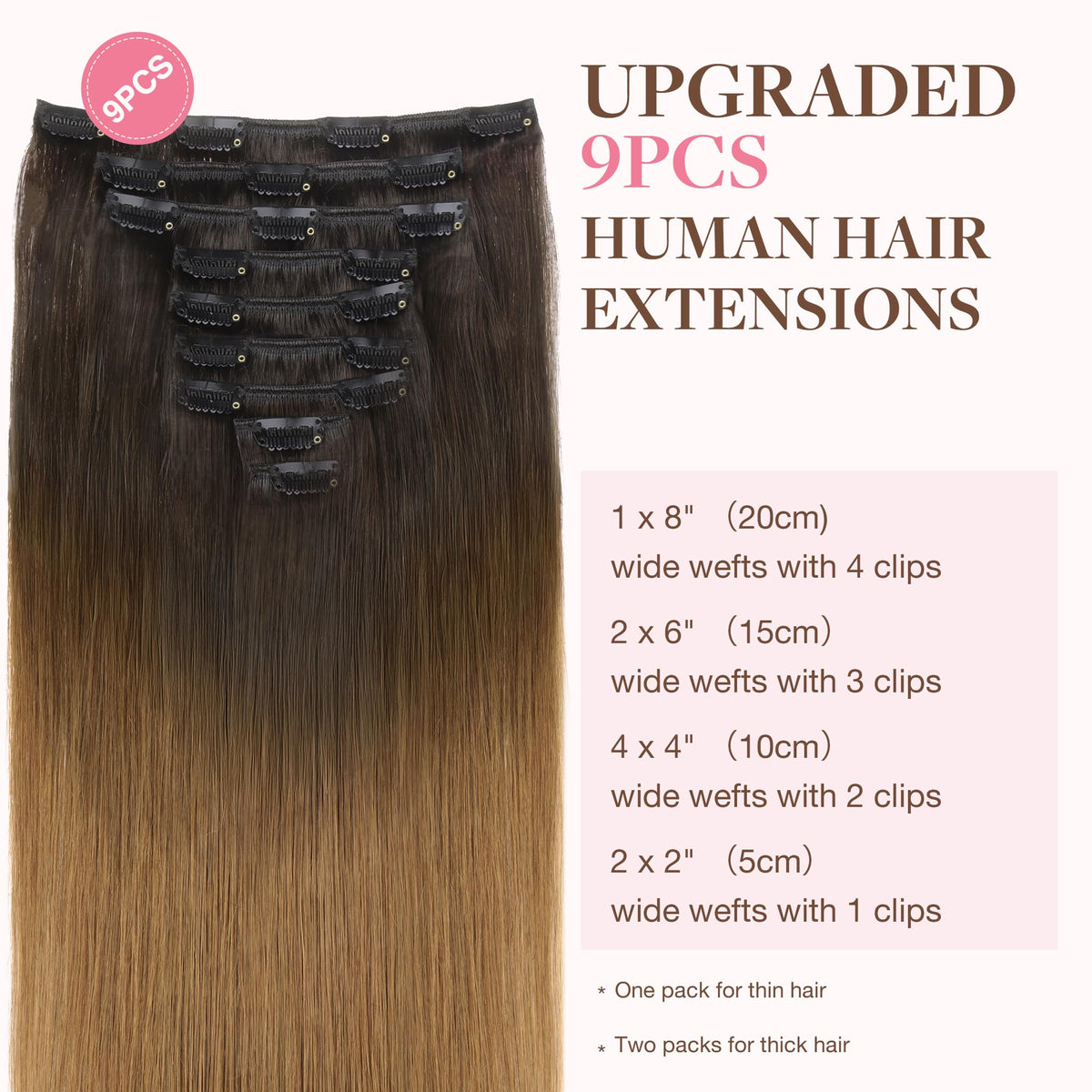 Détail des clips en silicone des extensions capillaires GOO GOO
