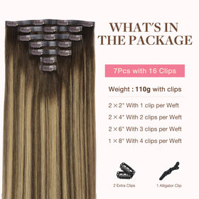 Détail des clips en silicone des extensions capillaires GOO GOO