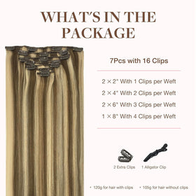 Détail des clips en silicone des extensions capillaires GOO GOO