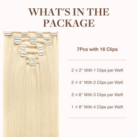 Détail des clips en silicone des extensions capillaires GOO GOO