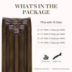 Détail des clips en silicone des extensions capillaires GOO GOO