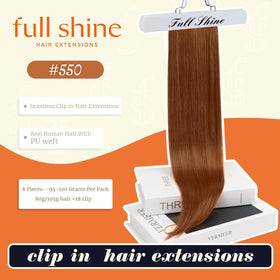 Détail des clips en silicone des extensions de cheveux Full Shine