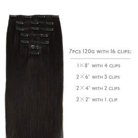 Détail des clips en silicone des extensions de cheveux Wennalife