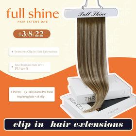 Détail des clips en silicone des extensions Full Shine