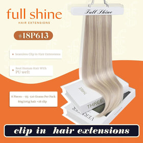 Détail des clips en silicone des extensions Full Shine