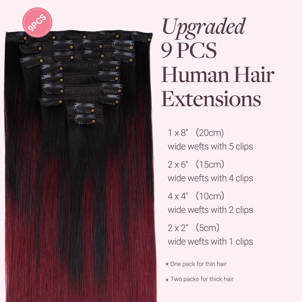 Détail des clips en silicone des extensions GOO GOO