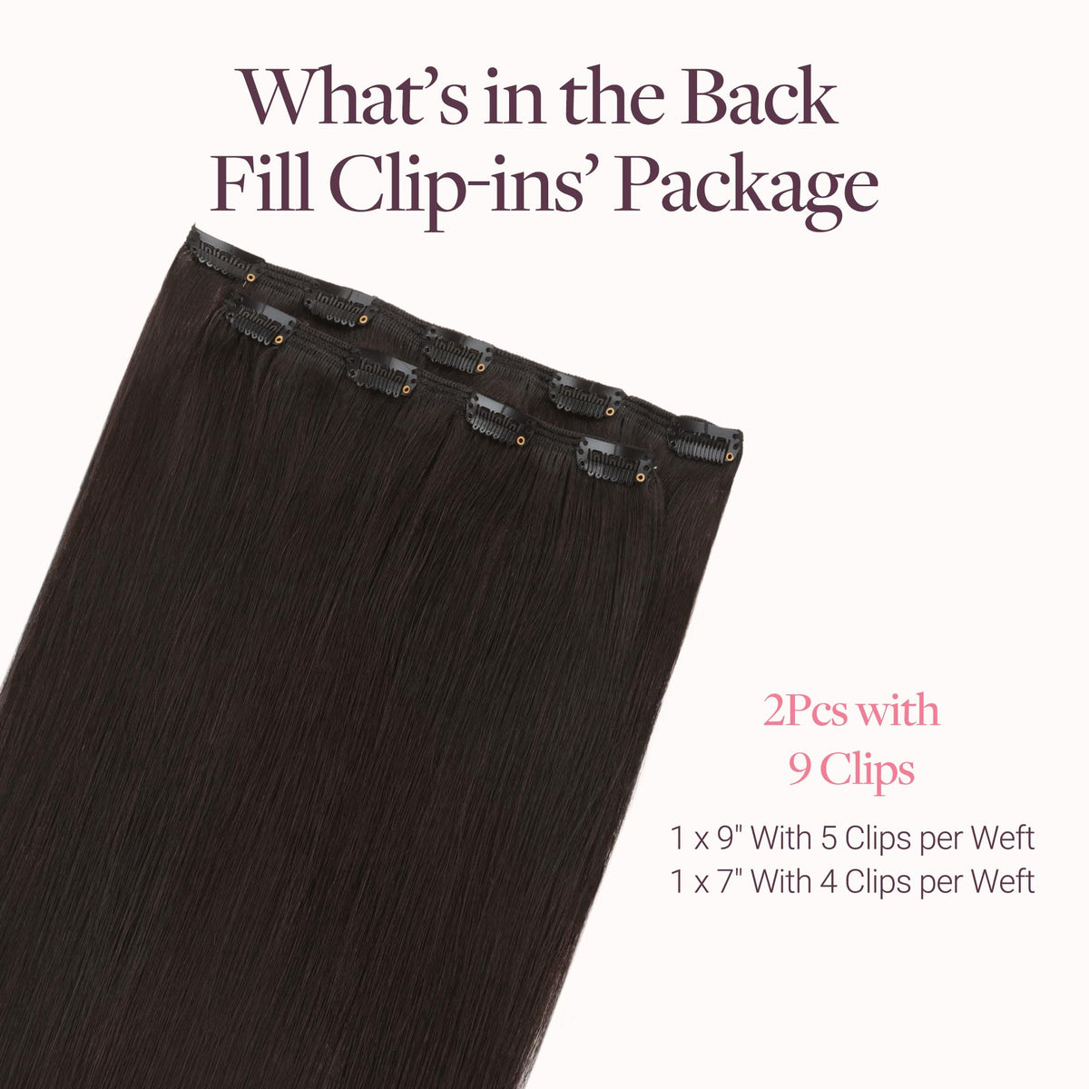 Détail des clips en silicone des extensions GOO GOO