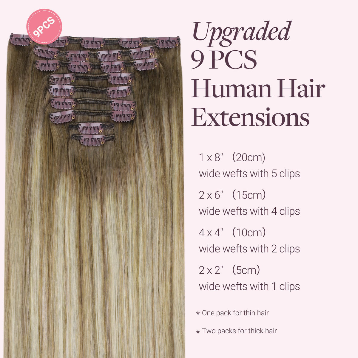 Détail des clips en silicone des extensions GOO GOO