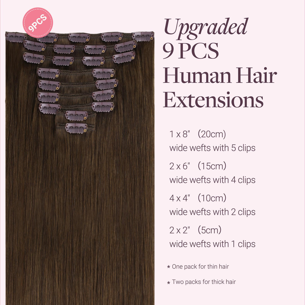 Détail des clips en silicone des extensions GOO GOO