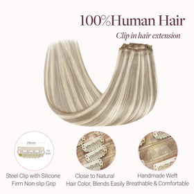 Détail des clips en silicone des extensions GOO GOO