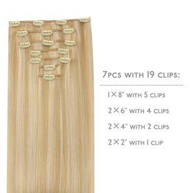 Détail des clips en silicone des extensions Wennalife