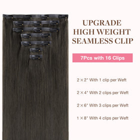 Détail des clips fins des extensions capillaires GOO GOO