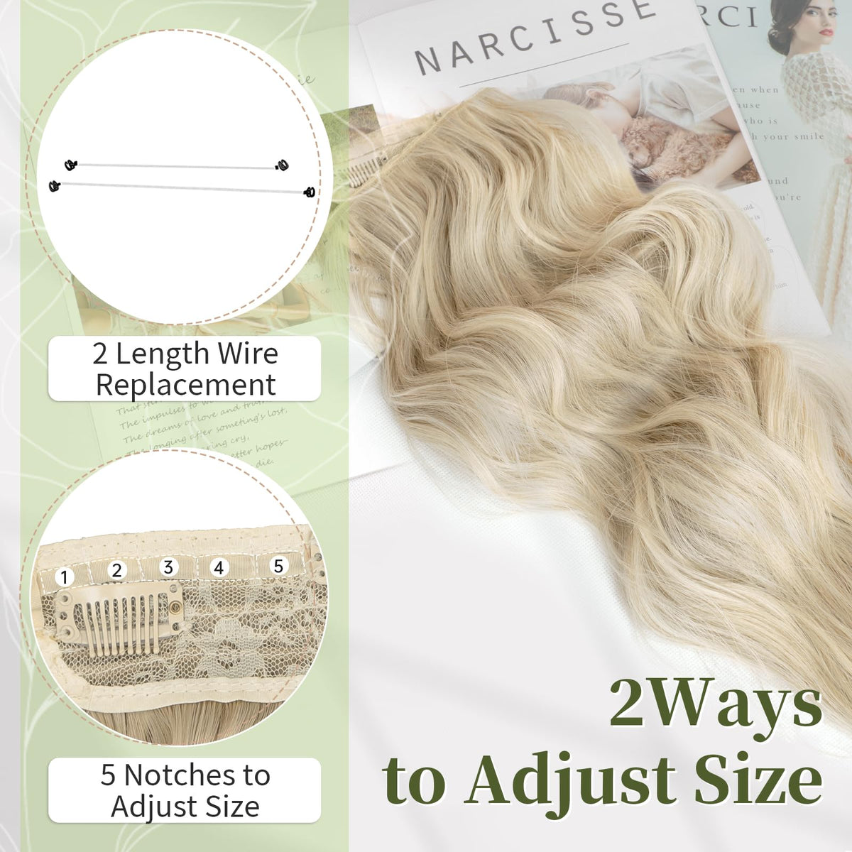 Détail des clips sur les extensions de cheveux KooKaStyle