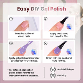 Détail des couleurs de vernis gel beetles