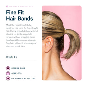 Détail des élastiques cheveux GIMME, texture douce et extensible