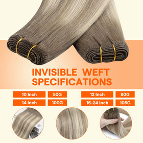Détail des extensions capillaires Full Shine avec double weft