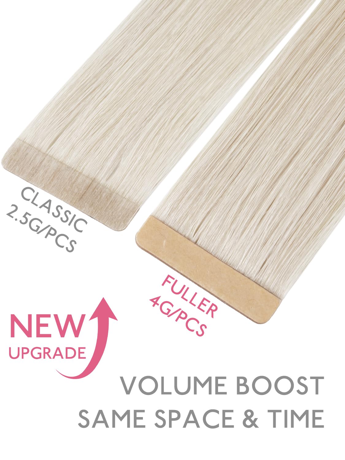 Détail des extensions de cheveux Wennalife avec base PU