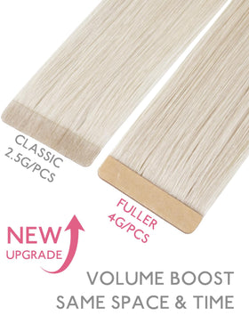 Détail des extensions de cheveux Wennalife avec base PU