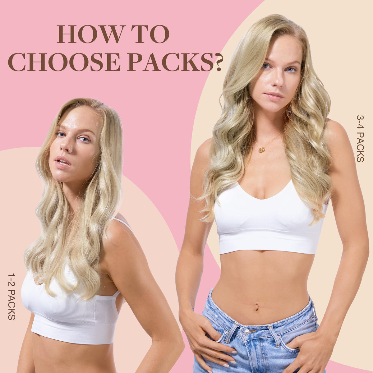Détail des extrémités des extensions de cheveux GOO GOO