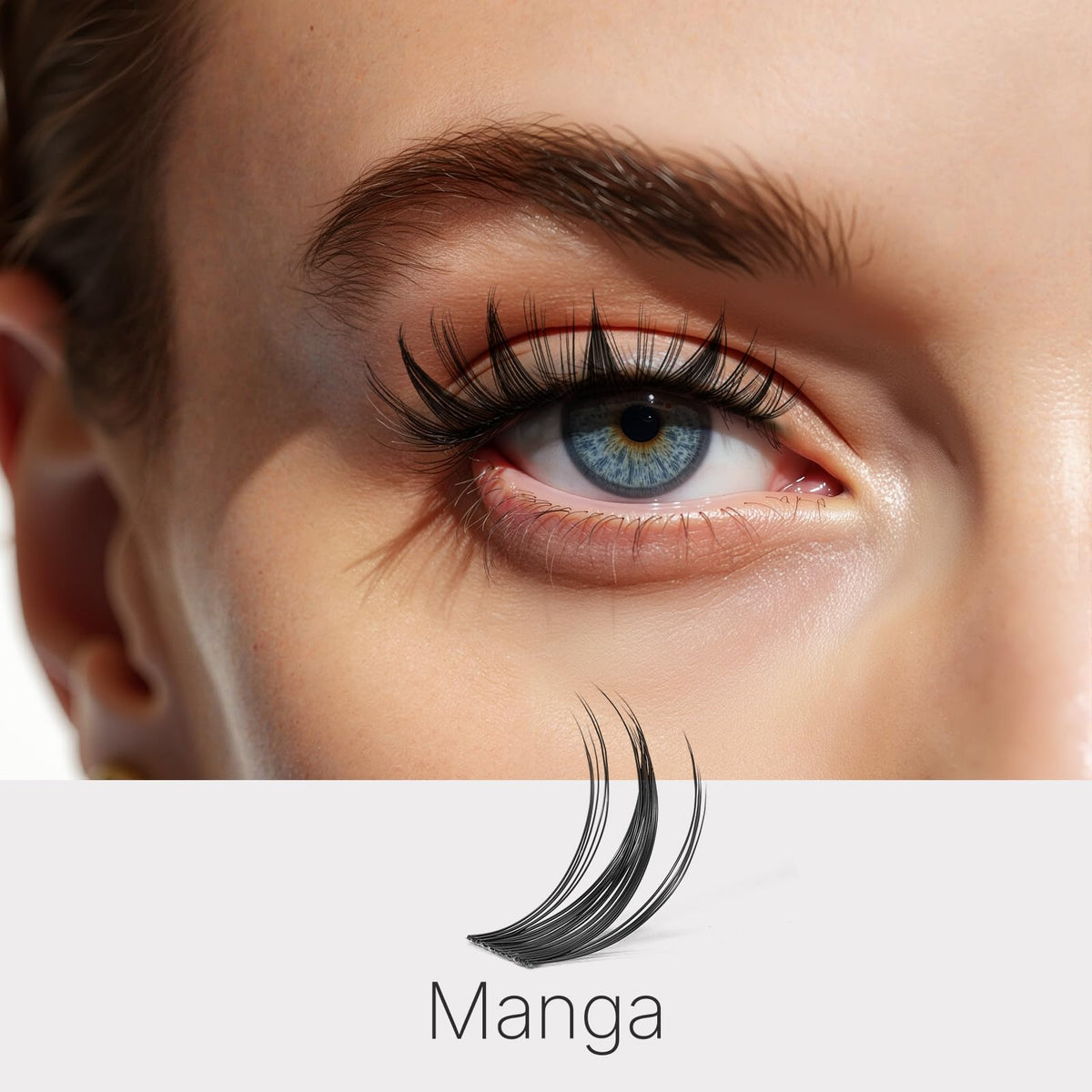 Détail des Faux Cils Clusters VEYESBEAUTY, fibres de haute qualité