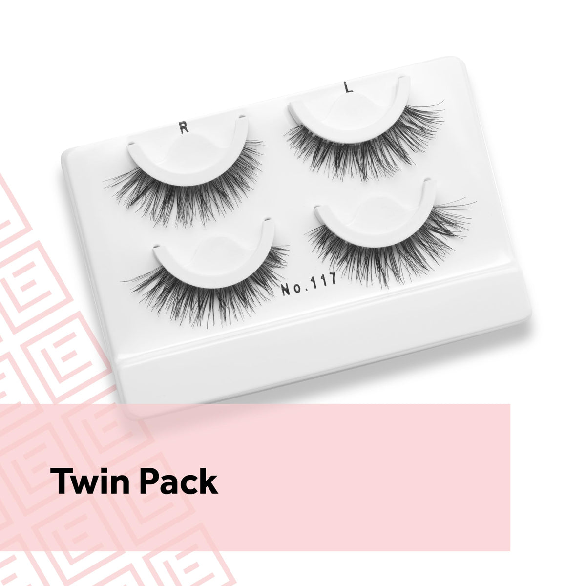 Détail des faux cils Eylure No. 117 avec bande noire