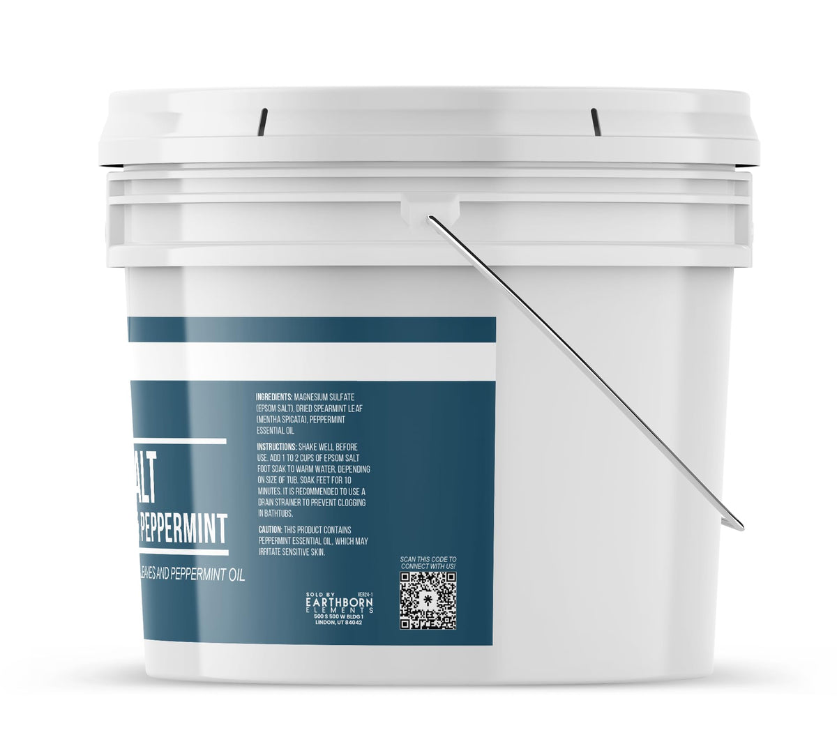 Détail des feuilles de menthe dans le Bain de Pied Earthborn Elements