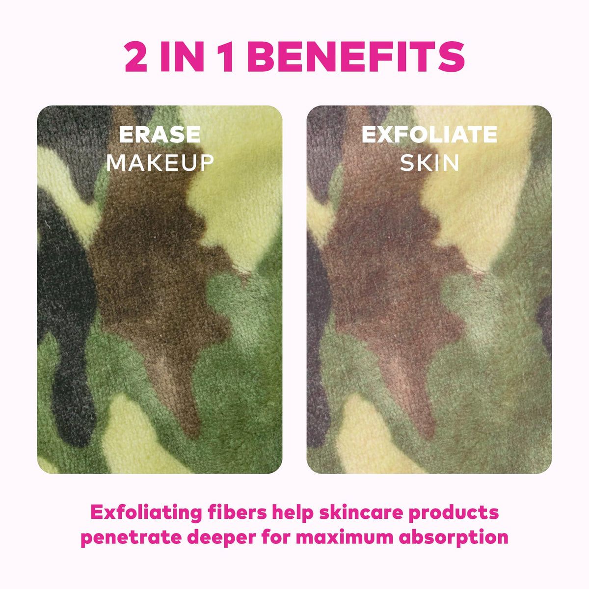 Détail des fibres de la MakeUp Eraser PRO