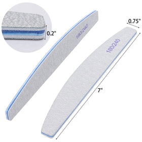 Détail des limes à ongles BTYMS montrant le grain 180 et 240