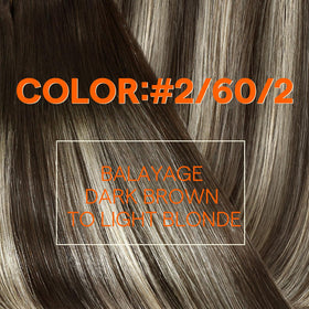 Détail des mèches d'extensions de cheveux Full Shine