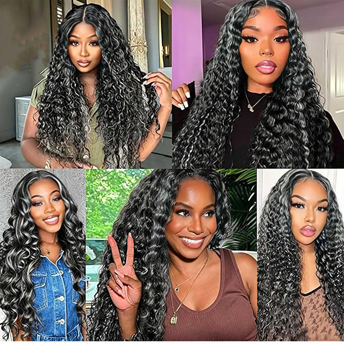 Détail des mèches de cheveux Habiliana P1B/GREY
