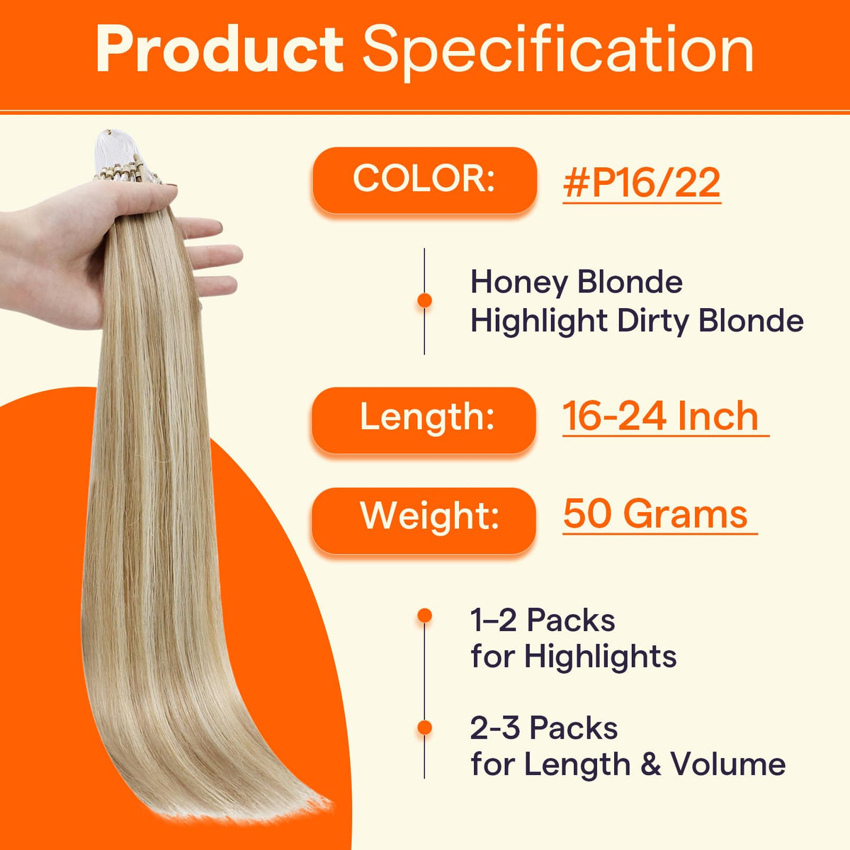 Détail des micro perles sur les extensions de cheveux Full Shine