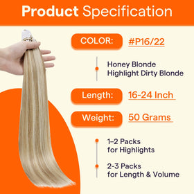 Détail des micro perles sur les extensions de cheveux Full Shine