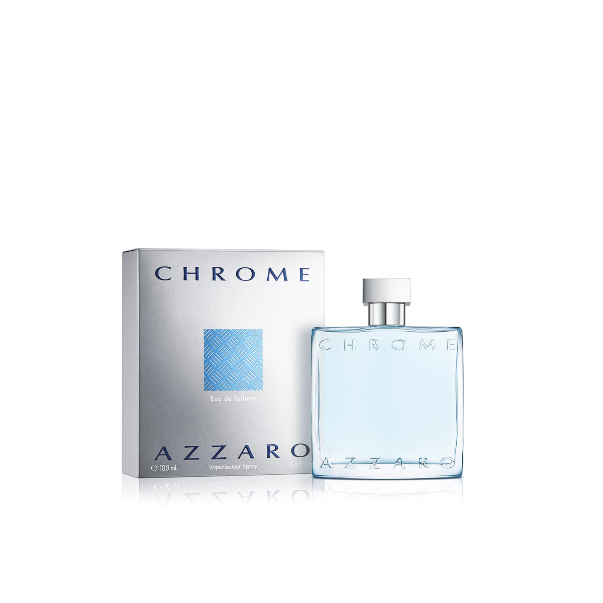 Détail des notes de parfum sur l'emballage Azzaro Chrome