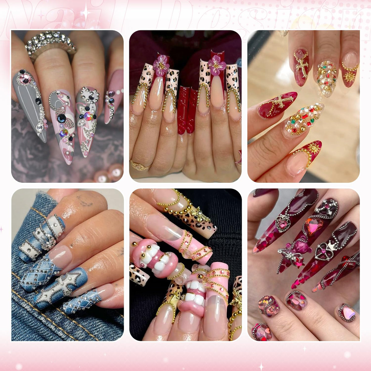 Détail des perles à ongles métalliques BELLEBOOST avec un éclat brillant