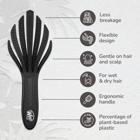 Détail des picots de la brosse Wet Brush Go Green Curl Detangler
