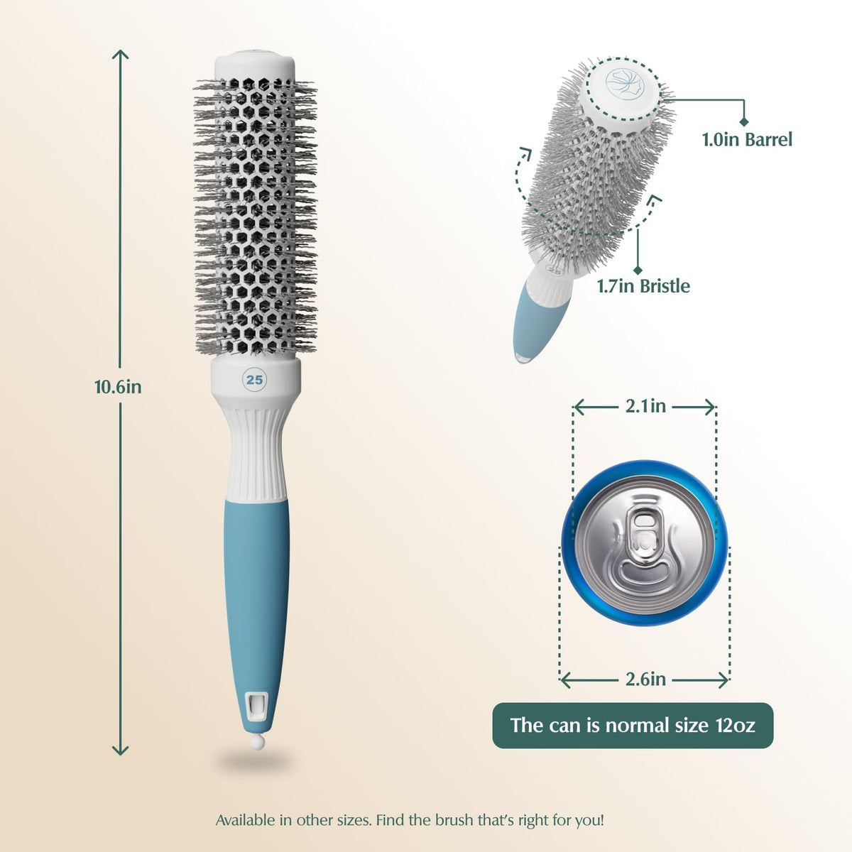 Détail des poils de la brosse Osensia avec texture polie
