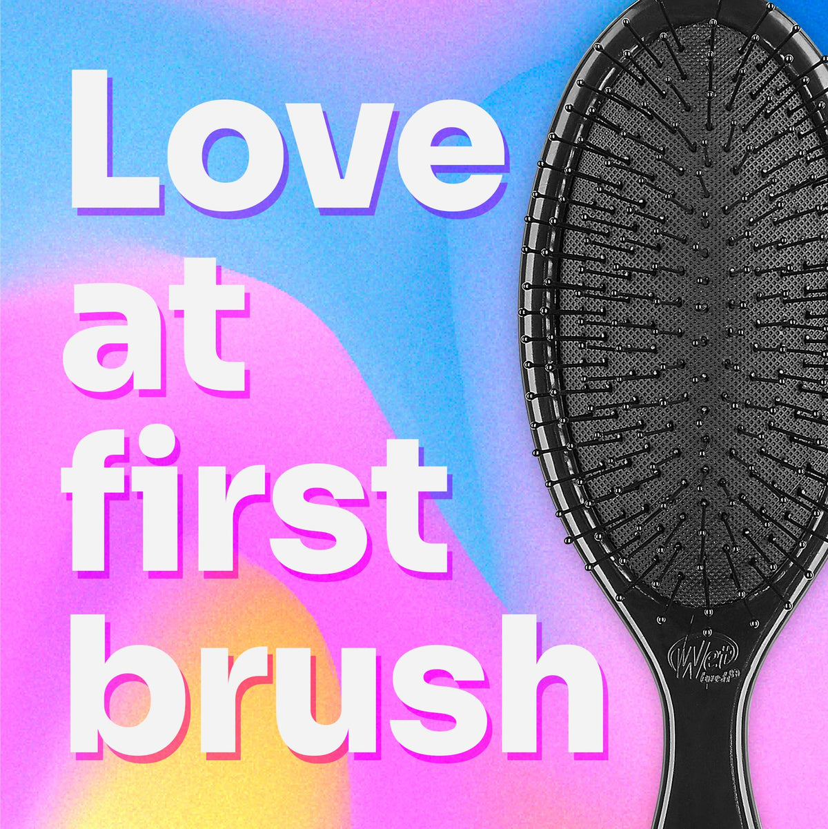 Détail des poils flexibles de la brosse Wet Brush